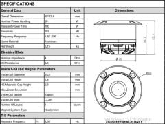 For-x TX-58N Neo Tweeter 100W Maksimum Güç 50W RMS
