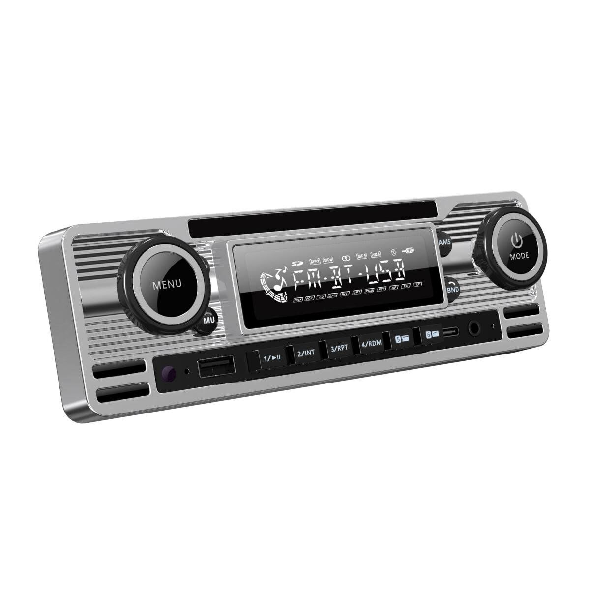 Soundmax SX-MX61CL Retro Stil Gümüş Renk Teyp Bluetooth/USB/AUX/FM/4*50W/MP3