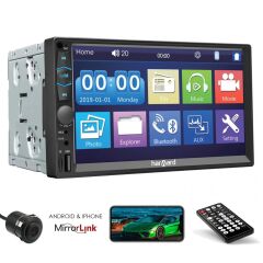 Harward HR-G754 7 İnç Double Teyp 4*60W/BT/USB/SD/AUX/Mirror Link/Dokunmatik Ekran/Kumanda